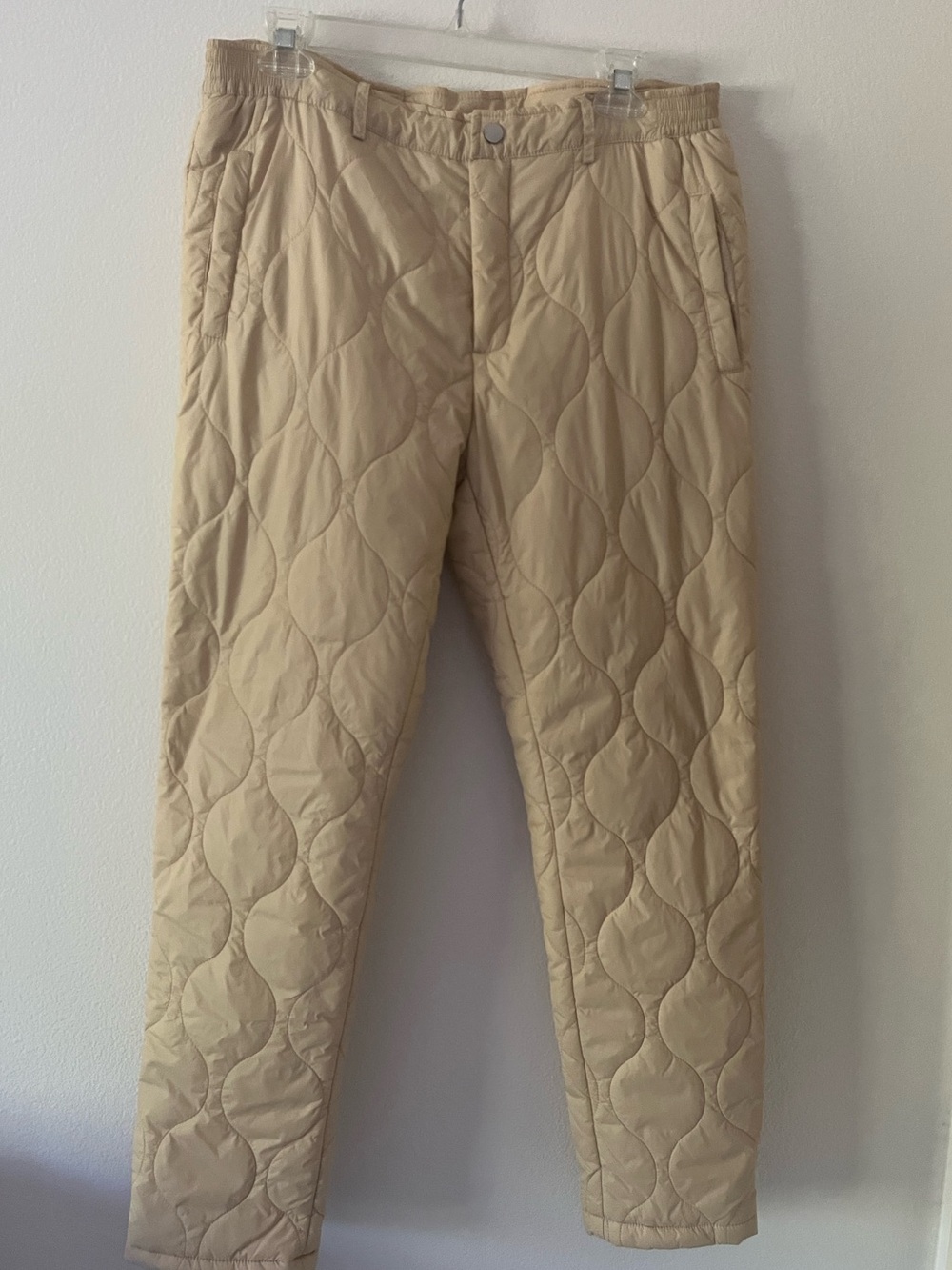 Mifland Quilted Pant Cream  Size Large